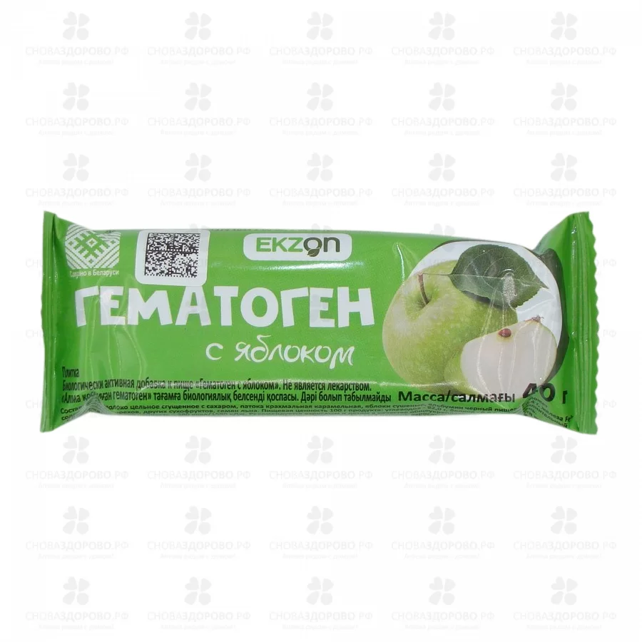 Гематоген с яблоком 40г (БАД) ✅ 36709/08679 | Сноваздорово.рф