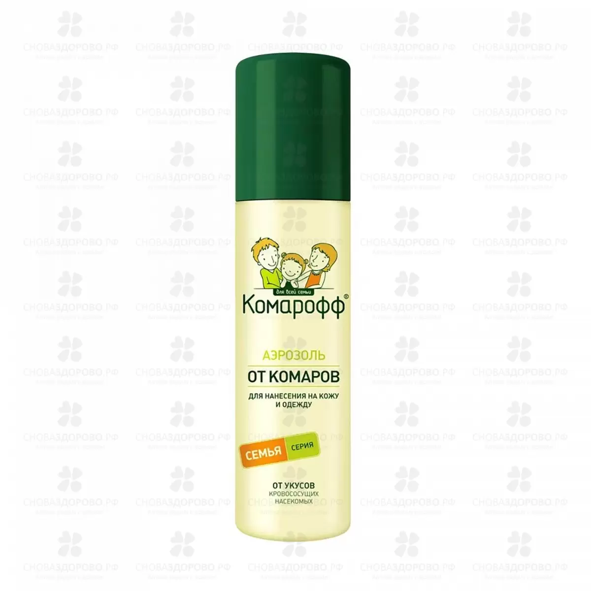 Комарофф Семья аэрозоль от насекомых 150мл ✅ 14355/06935 | Сноваздорово.рф