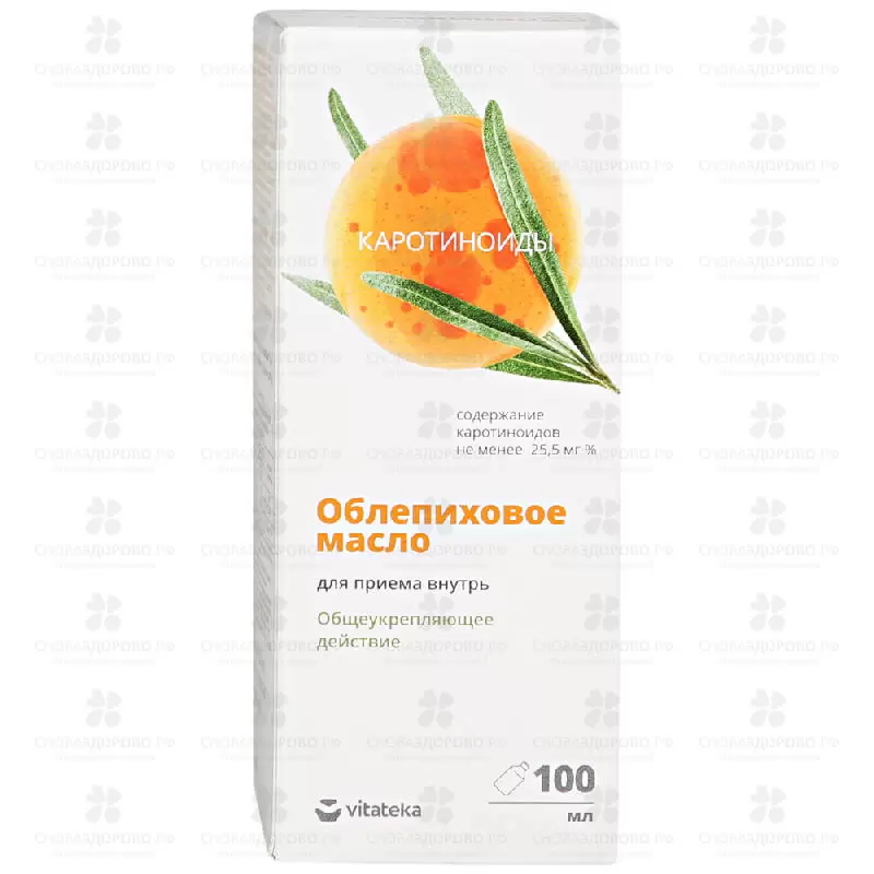 Витатека Облепиховое масло Алтай Премиум 100мл (БАД) ✅ 27854/06416 | Сноваздорово.рф