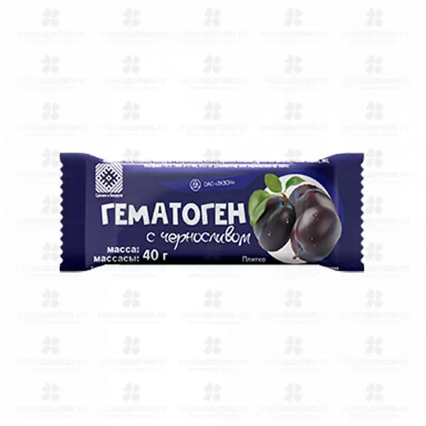 Гематоген с черносливом 40г (БАД) ✅ 36152/08679 | Сноваздорово.рф