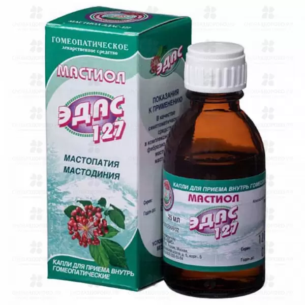 Эдас-127 Мастиол капли гомеопатические 25мл флакон ✅ 05365/06942 | Сноваздорово.рф