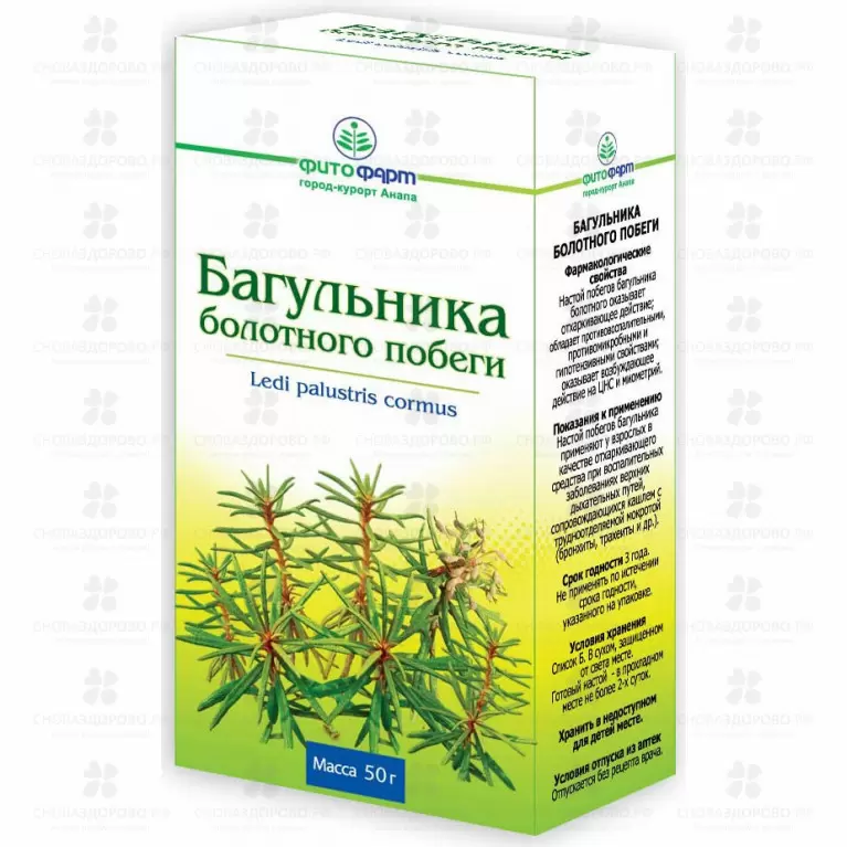 Багульника болотного побеги 50г ✅ 00144/06928 | Сноваздорово.рф