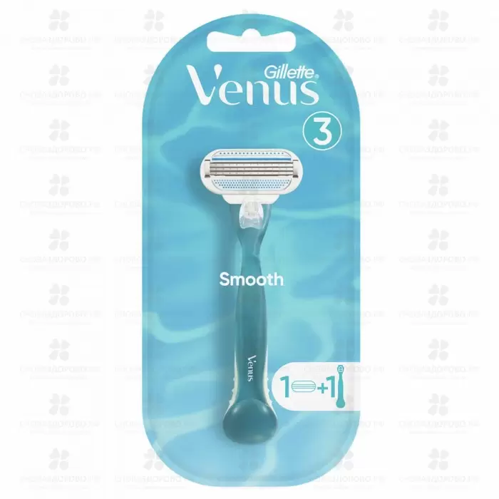 Gillette Бритва VENUS + 1сменная кассета ✅ 36259/07768 | Сноваздорово.рф